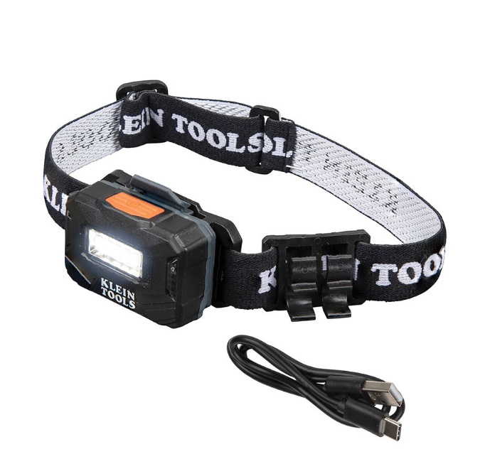 56049 - KLEIN-Rechargeable Light Array Headlamp w/ Strap, 260 Lumen,  All-Day Runtime - Électro-5