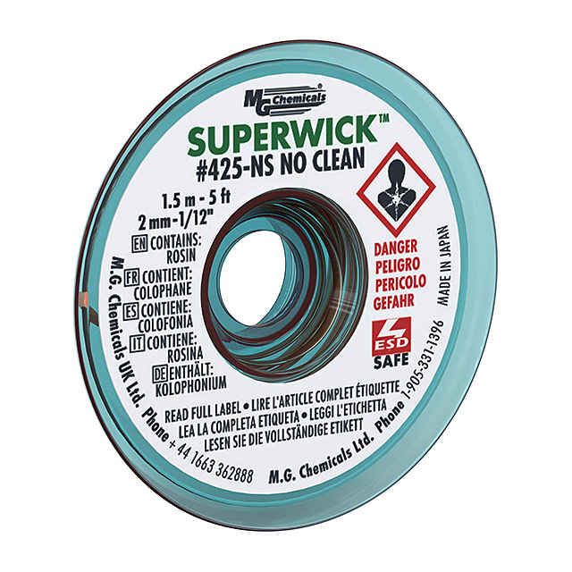MG Chemicals-425-NS-10- mg chemicals, MGC01, braid, desolder, superwick, wick, solder wick, solder braid, copper wick, copper braid,