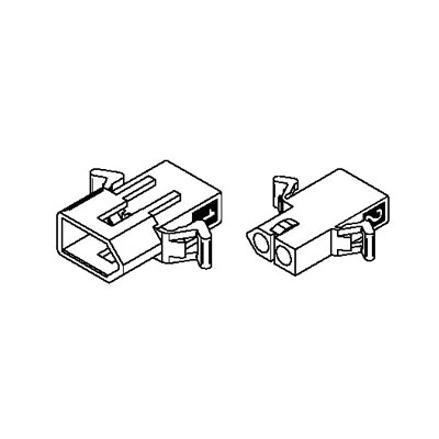 Woodhead MOLEX-1625-2PRT- gce01,molex crimp style, nylon connectors