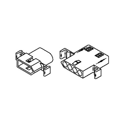 Woodhead MOLEX-1625-4PRT- gce01,molex crimp style, nylon connectors