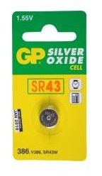 GP Batteries-386-10L124, 280-21, 280-41, 301/386, D301/386, SB-B8, SR1142W, SR43, SR43W